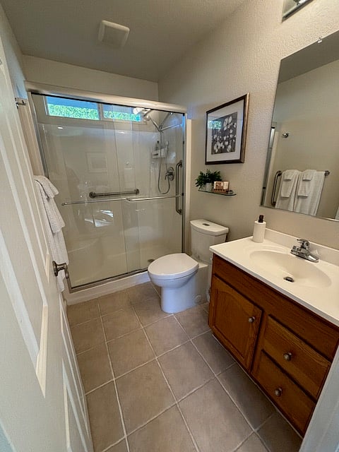 Large walk-in shower