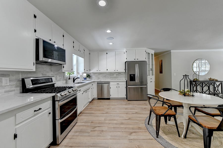 Spacious Eat-In Kitchen with New Appliances and LVP Flooring Through-Out
