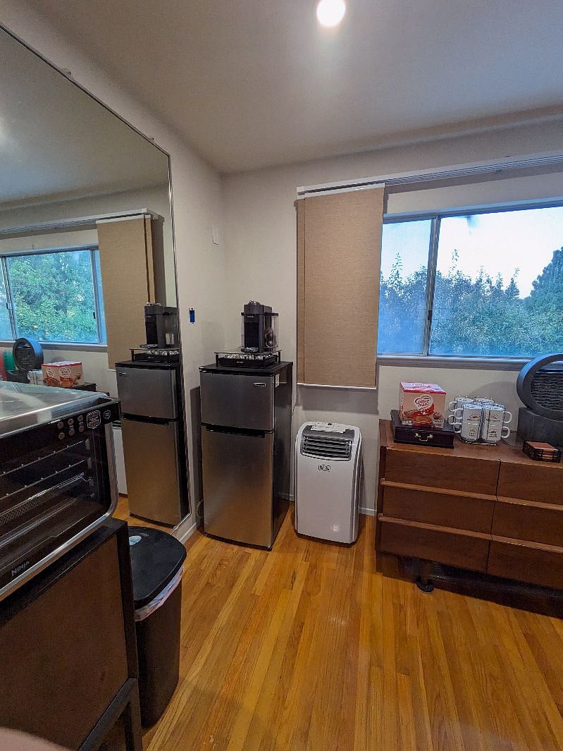 Common Area - Mabuhay Room Shared Refrigerator and Air Conditioning Unit.