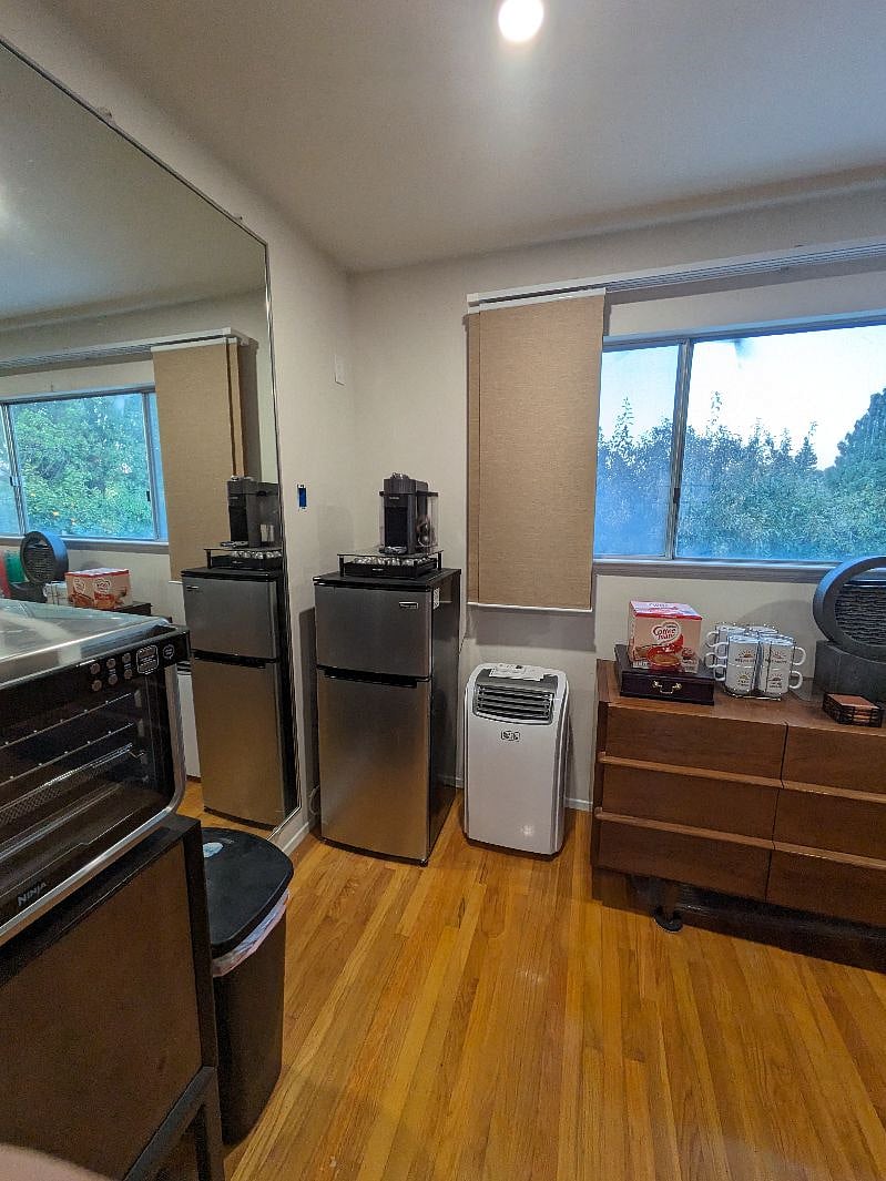 Common Area - Mabuhay Room Shared Refrigerator and Nespresso Coffee Maker.