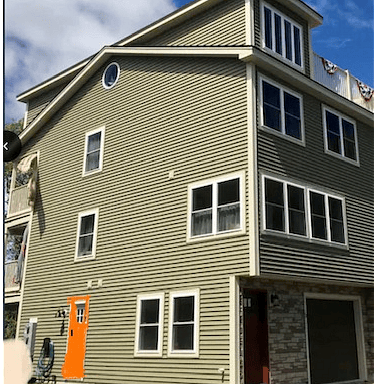 The front and South side of the house.