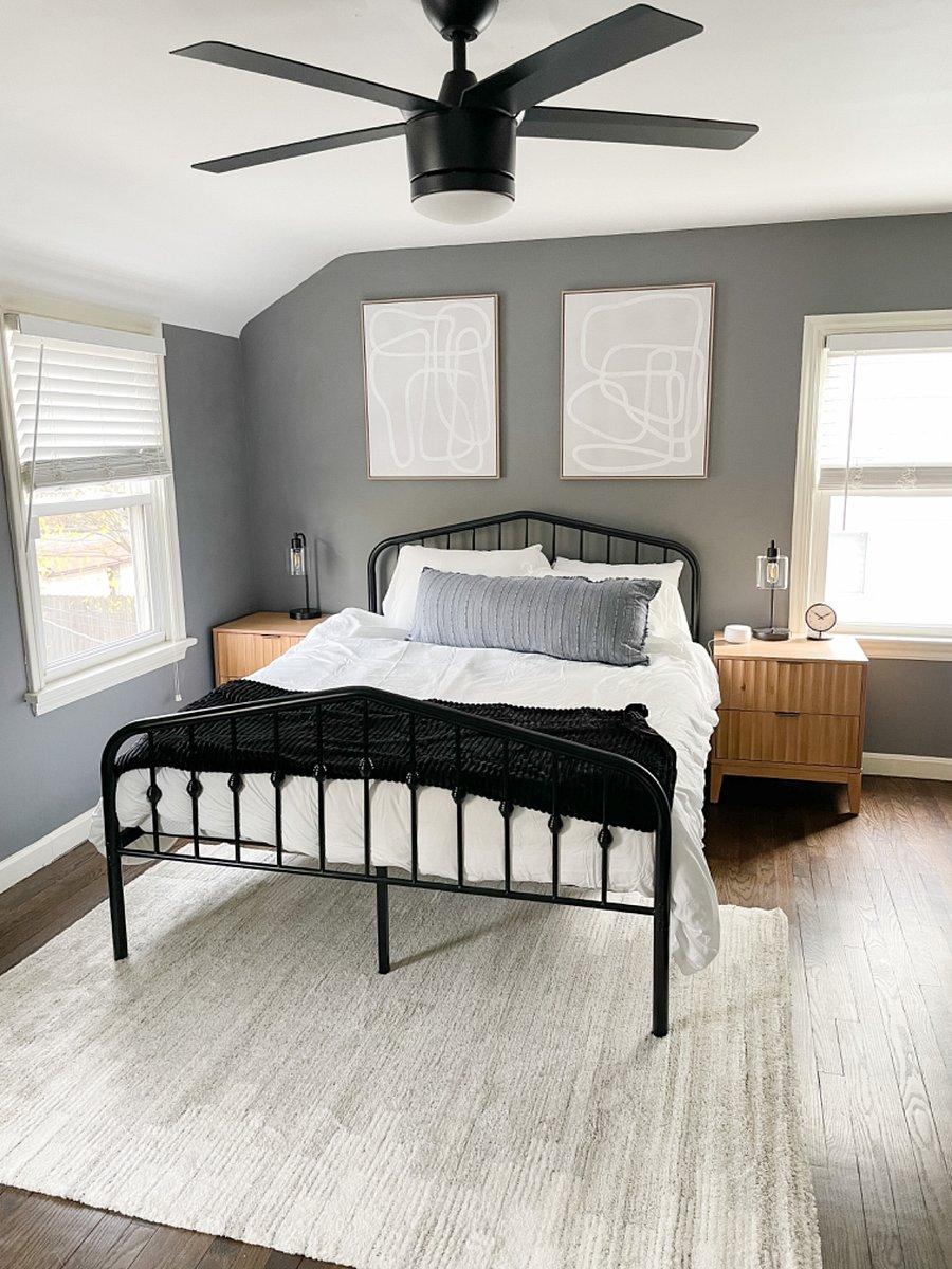 Unwind in our Queen bedroom with ample dresser and closet space.

