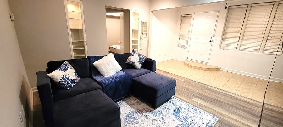 Downstairs Living room between the 2 bedrooms