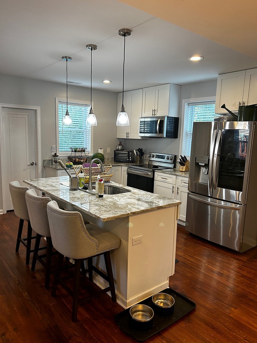 Shared modern kitchen on the main level.
