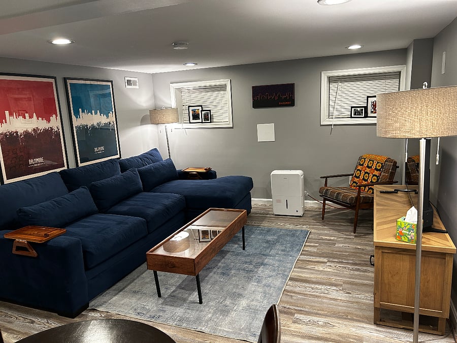 Private living room space