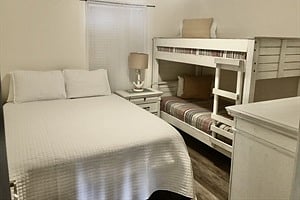 Guest Bedroom w/ Queen Bed and twin Bunk Beds