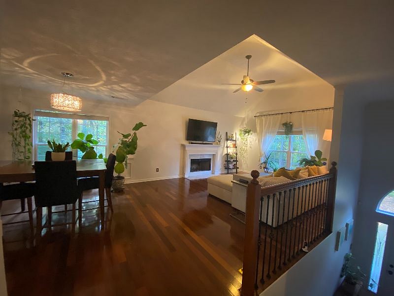 Upstairs living and dining