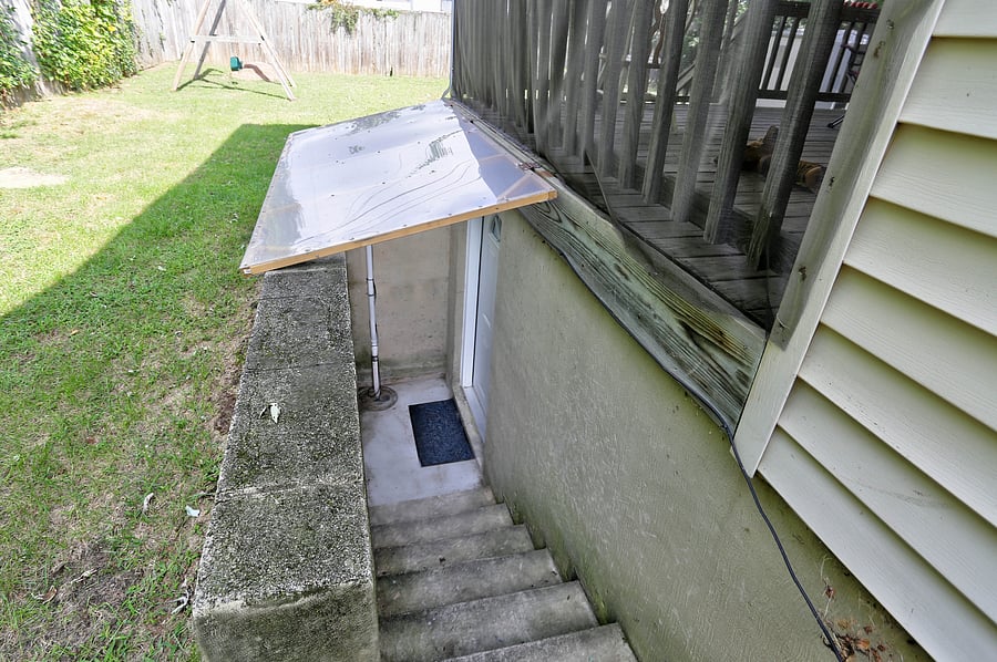 Private Entrance to Basement Apartment