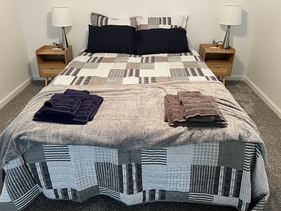 Queen Bed in Primary Bedroom