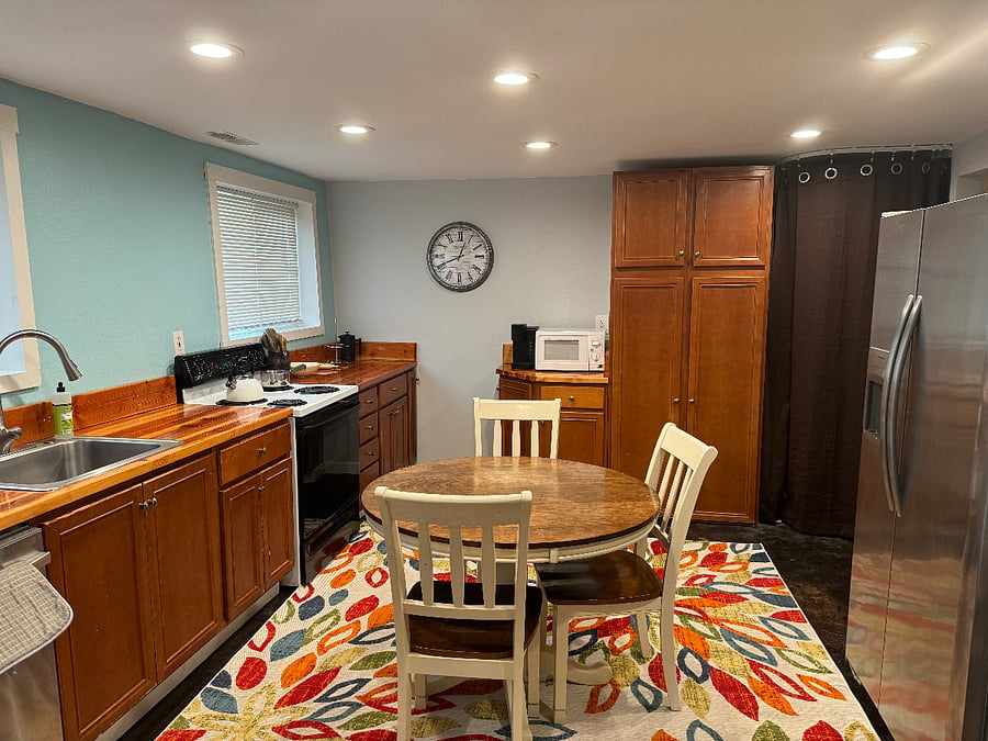 Kitchen view from living room