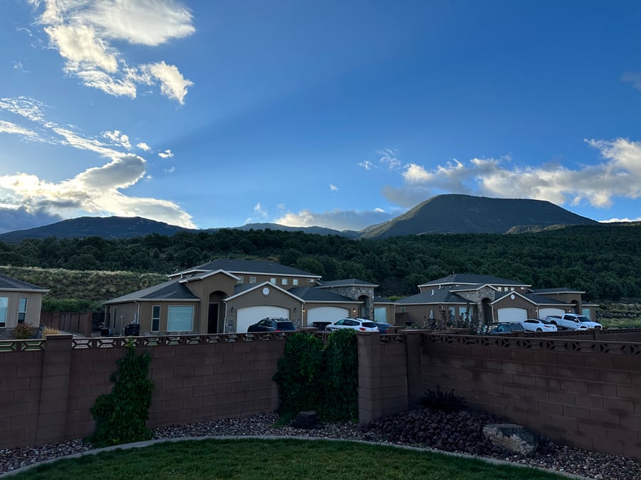 Enjoy the views from the back patio!