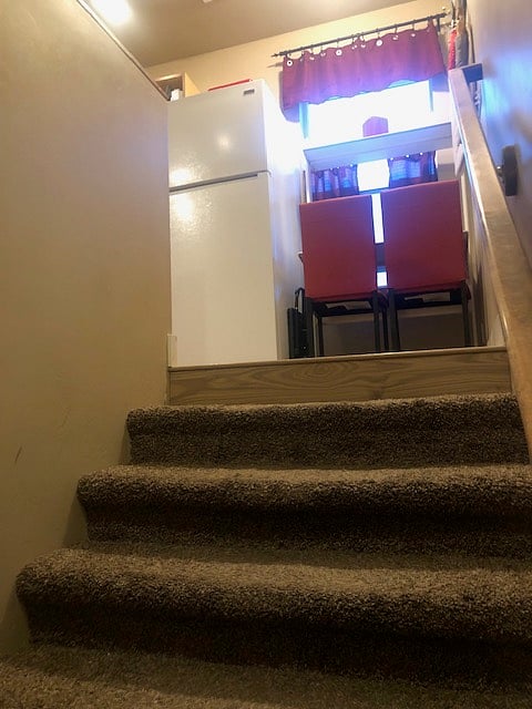 interior stairs up to apartment