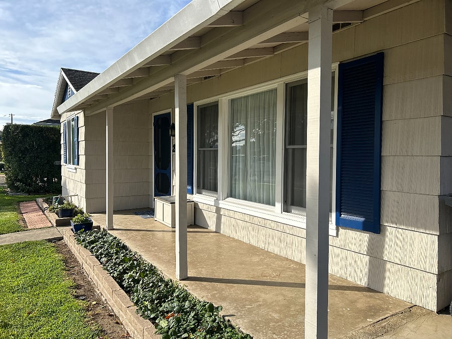 Covered front porch