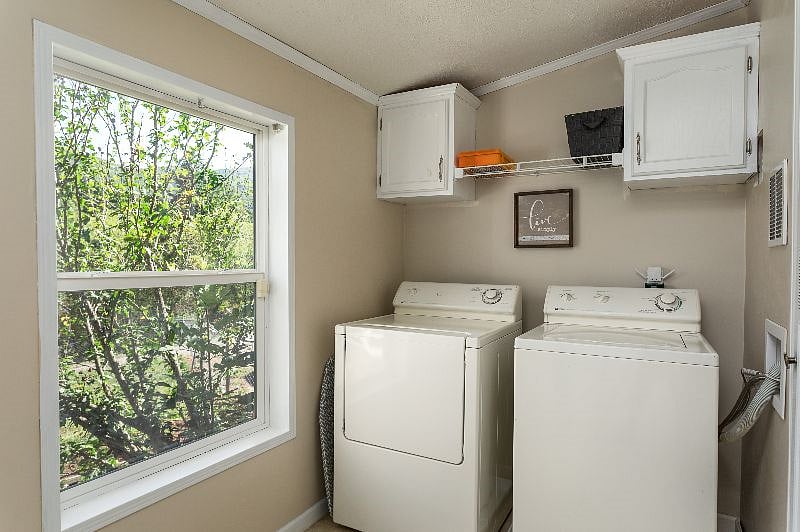 If you need to do a load of laundry, feel free to use the washer and dryer. We provide a few laundry pods. Here you will also find an iron and ironing board.