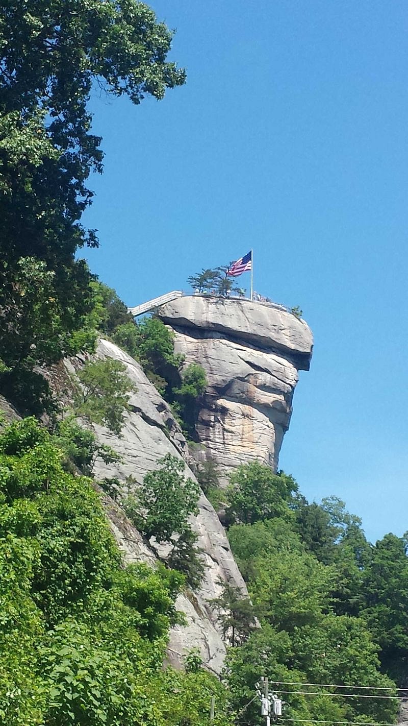 Take a quick ride to Chimney Rock. From its top, youll soak in the 75-mile panoramic views of Hickory Nut Gorge and Lake Lure.