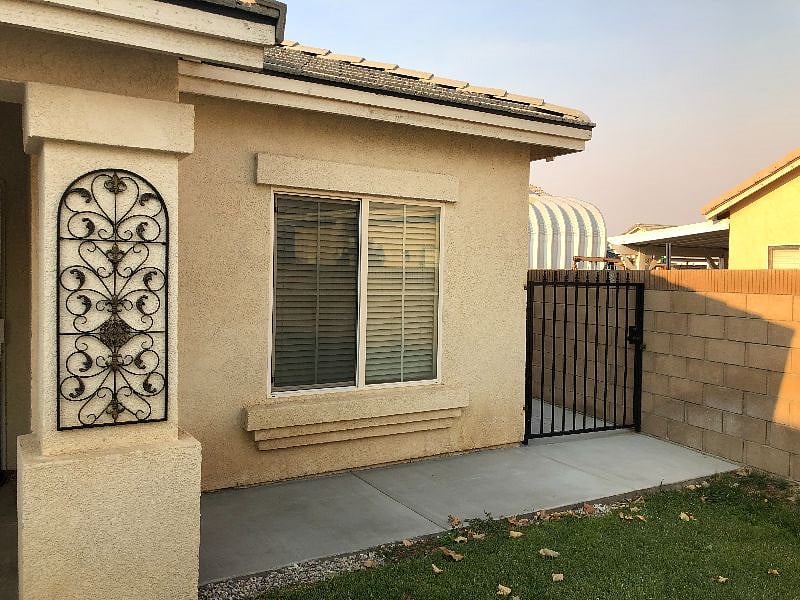 Front entrance of unit
