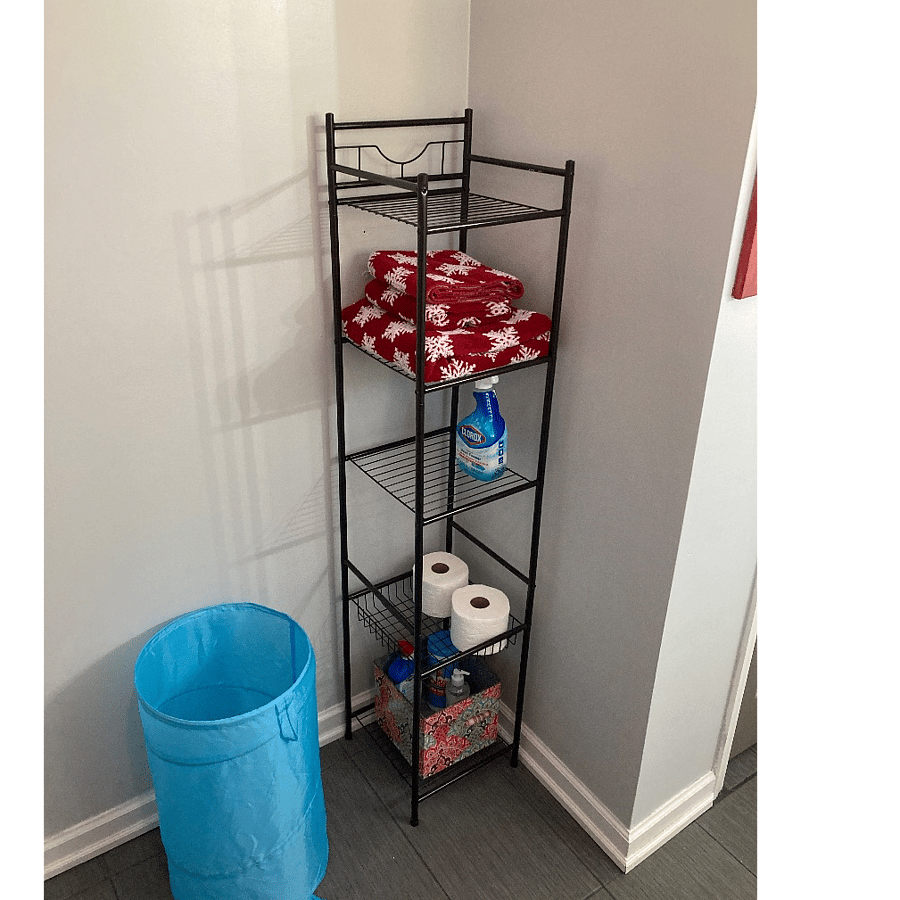 Bathroom rack for towels, etc.