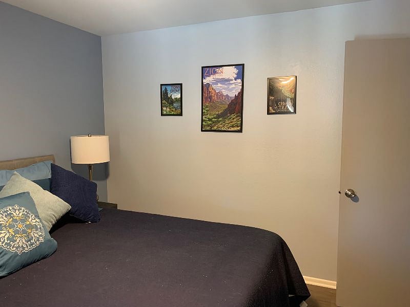 Blue bedroom