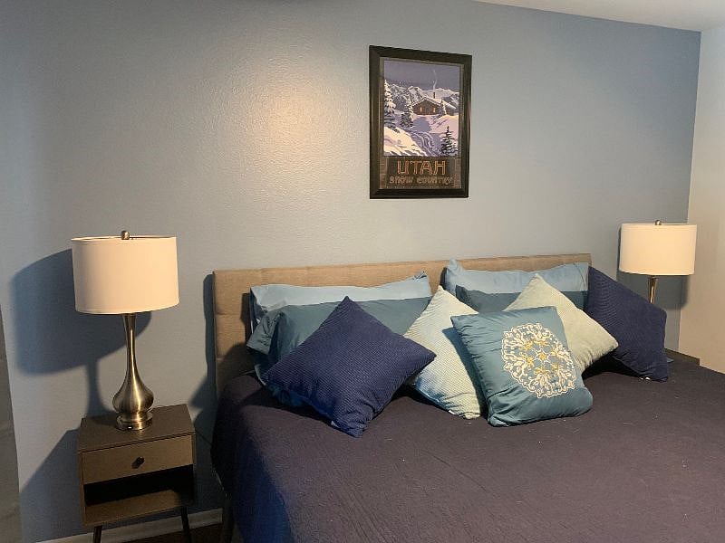 Blue bedroom