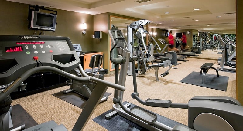 Fitness room with key fob entry open 24hrs