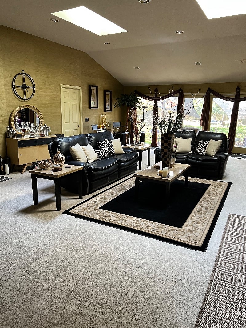 View from main entrance. The door pictured is the private entrance to your suite