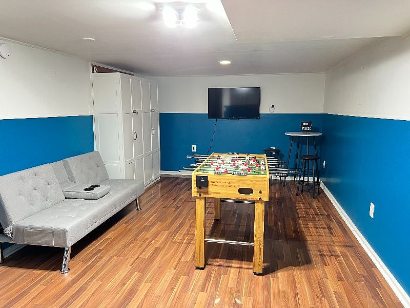 Basement for recreational purposes

