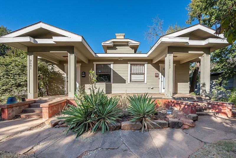 Large covered front patio