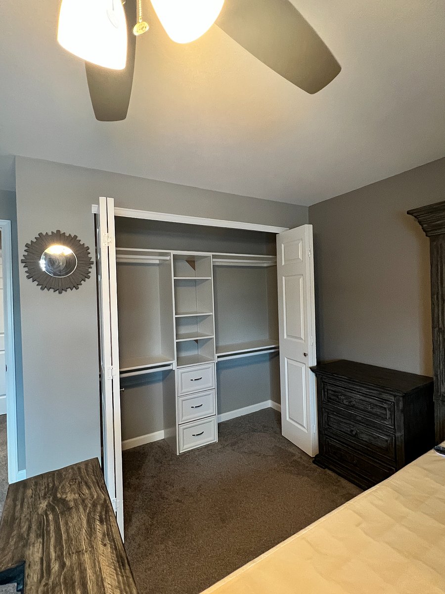 closet of 2nd bedroom upstairs. Available NOW
