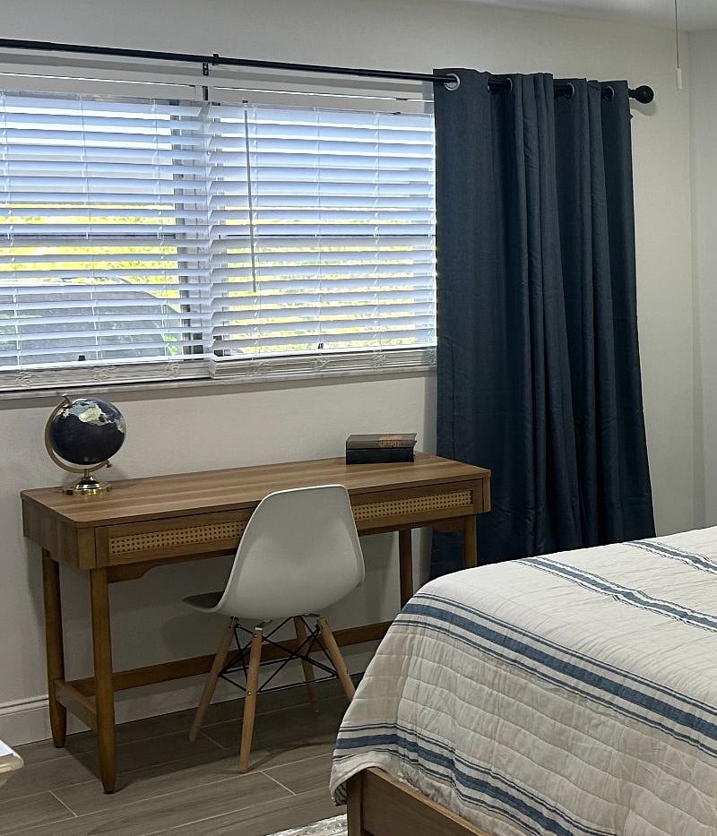 Dedicated workspace in the Master Bedroom