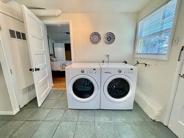 Washer and dryer. Great quality machines with ample capacity.