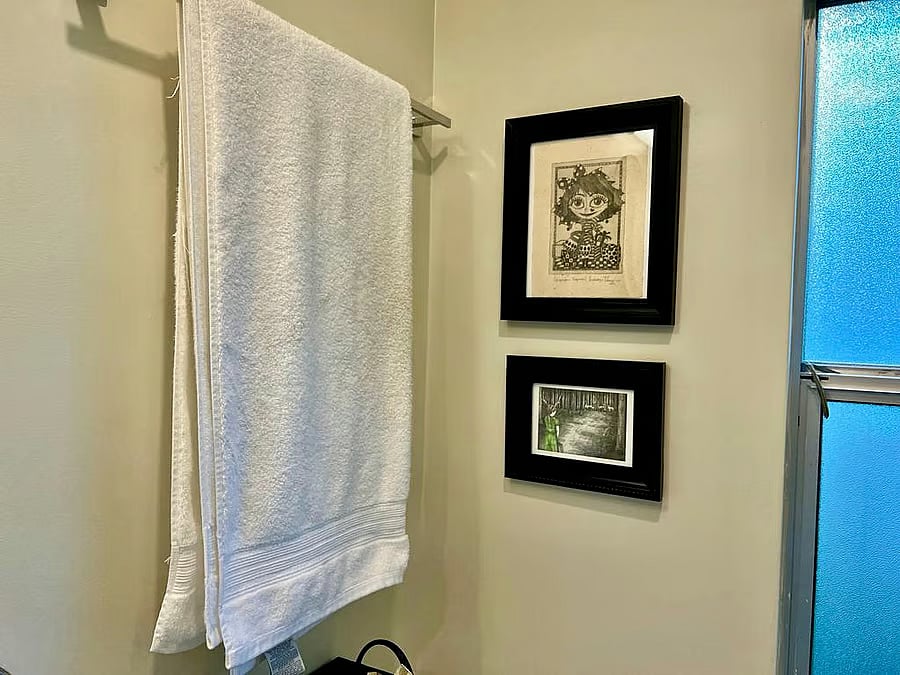 bathroom. 