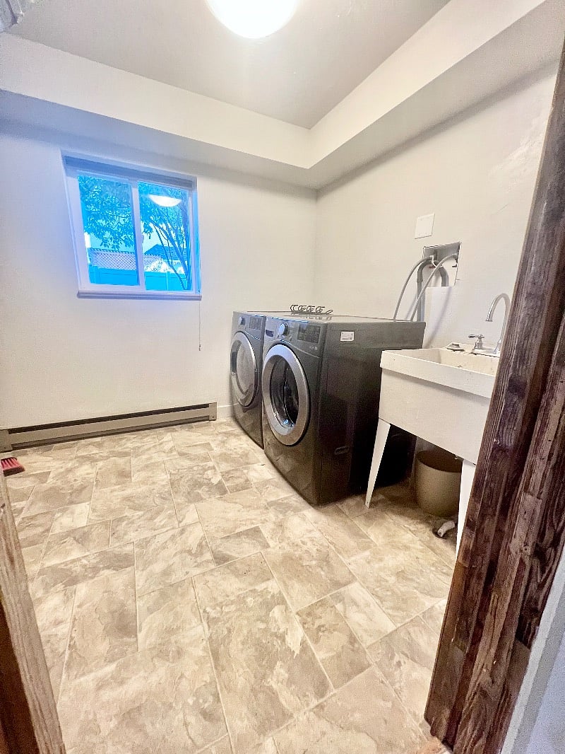Large private laundry room