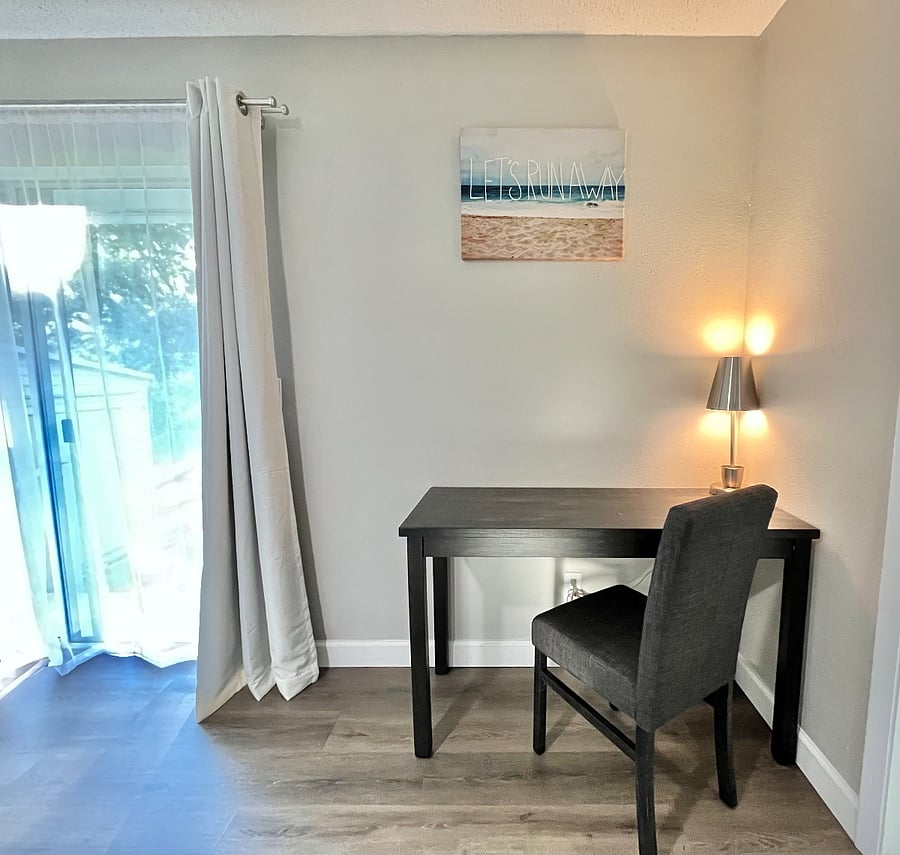 Dedicated working are in master bedroom