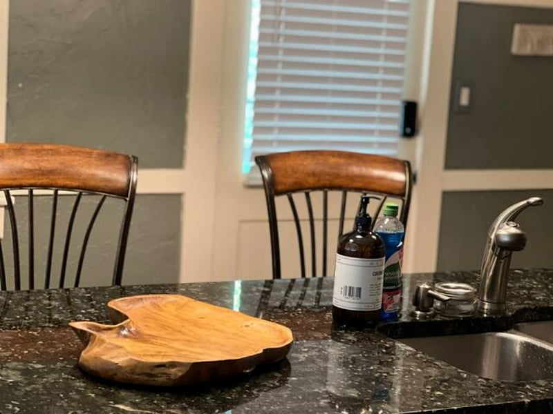A breakfast bar for two!