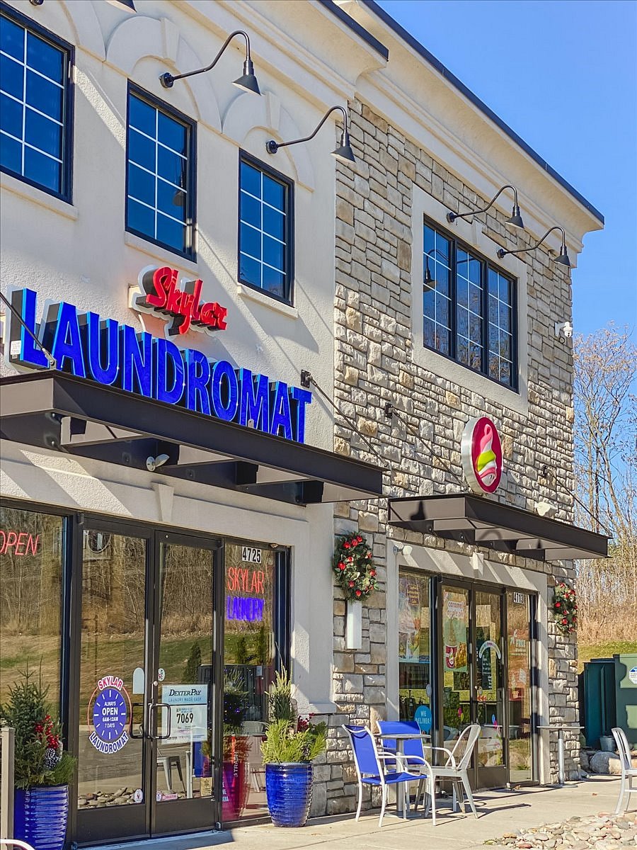 Nearby Menchies and offsite laundromat