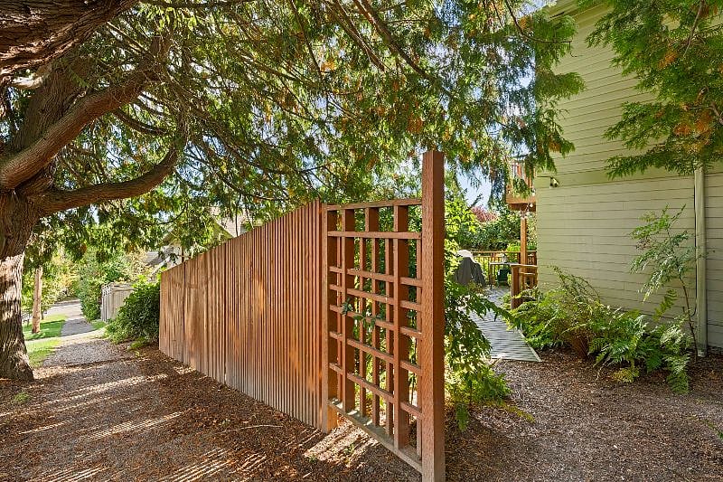 Entry gate from Side Street,