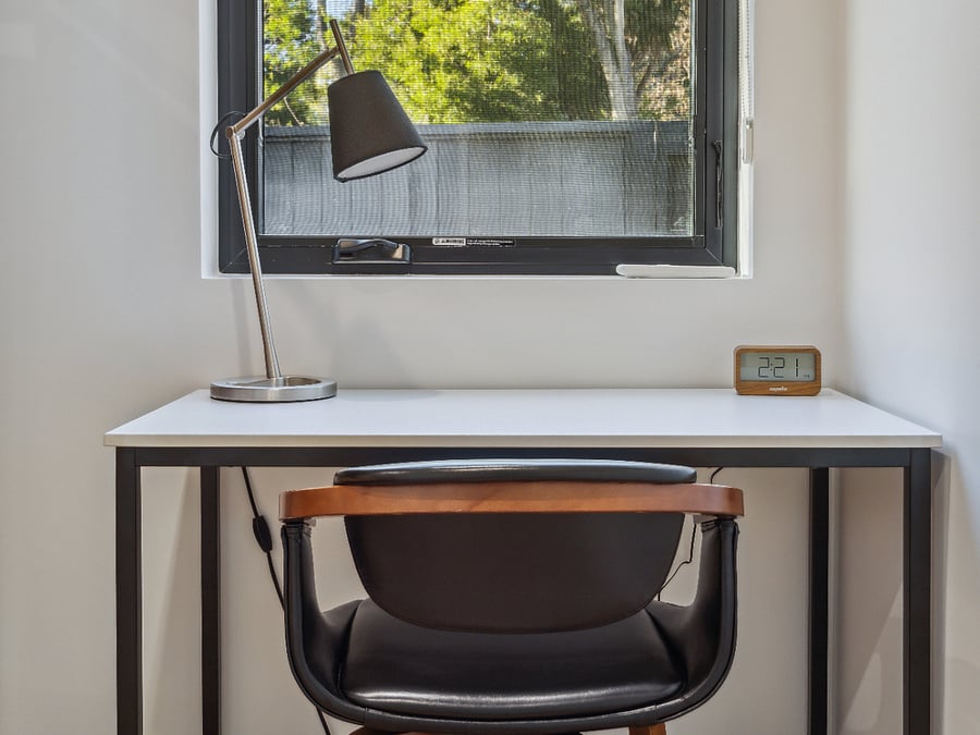 Desk space in second bedroom.