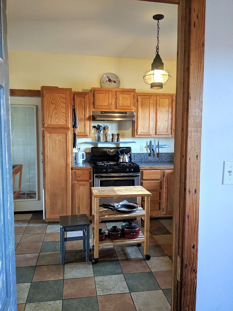 Kitchen upstairs.