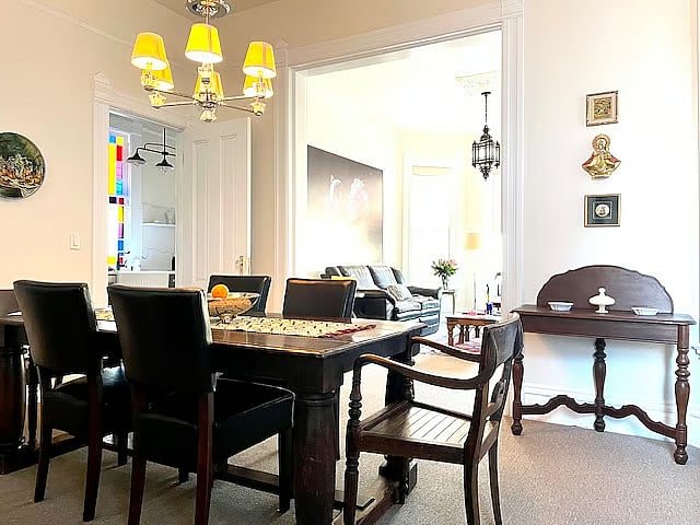 Formal dining room.
