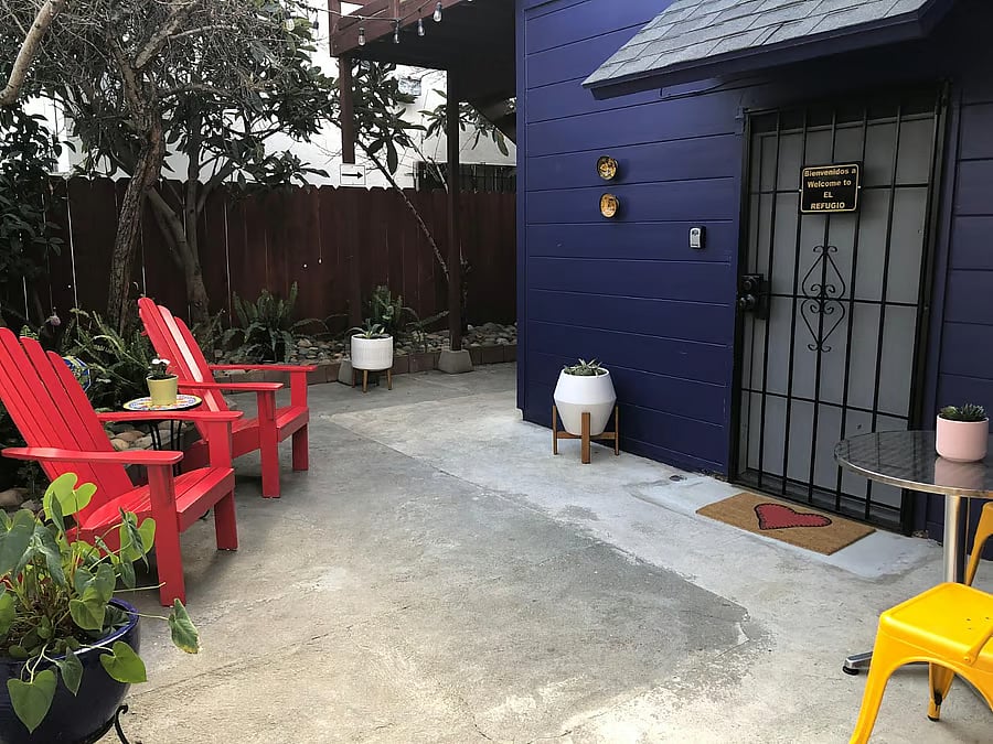 This is a nice place to read and relax; it is full of natural light given it is an outdoor area, but is in the shadel so it is always cool and nice.