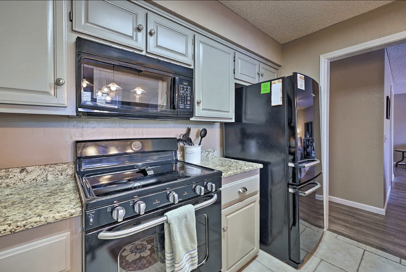 Full size fridge and new oven