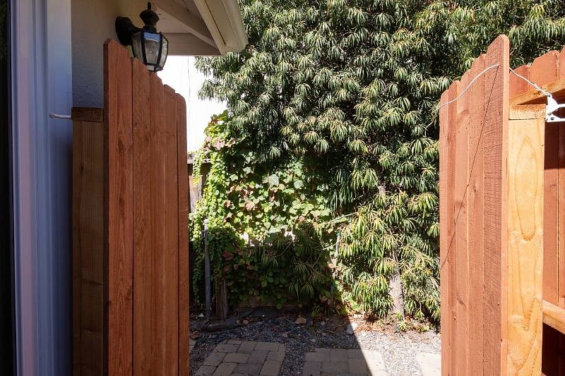 Access walkway to your own patio.