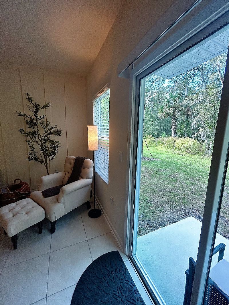 View of back yard