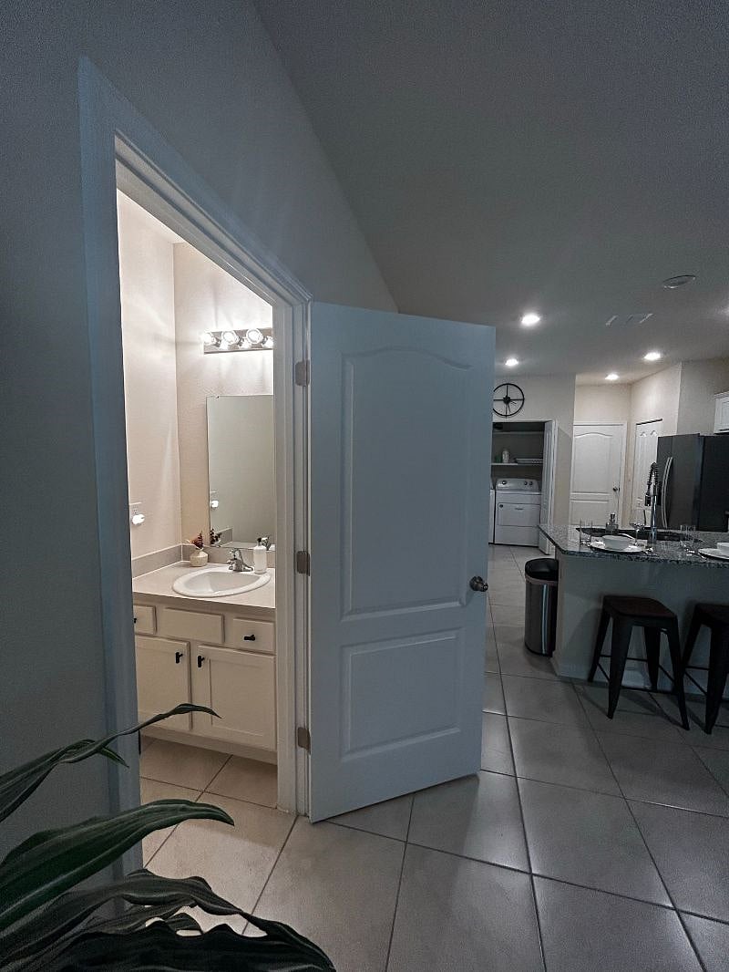 View of  half bath downstairs