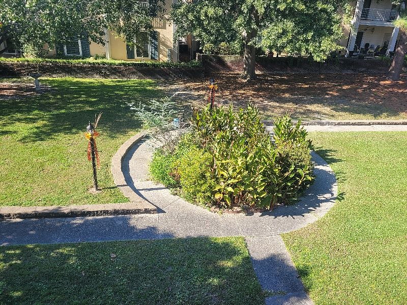 View of the Courtyard from the balcony.