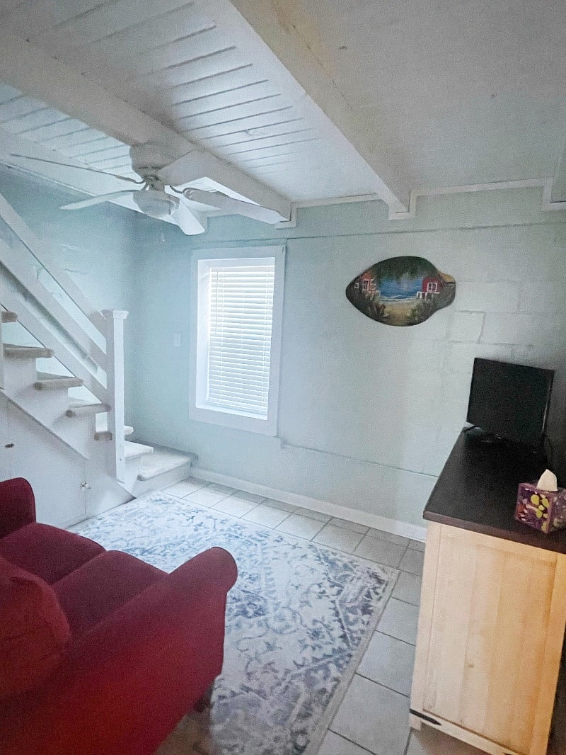 Bedroom 3 with pull-out couch; space doubles as a den or office area