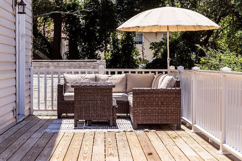 Outdoor sitting area