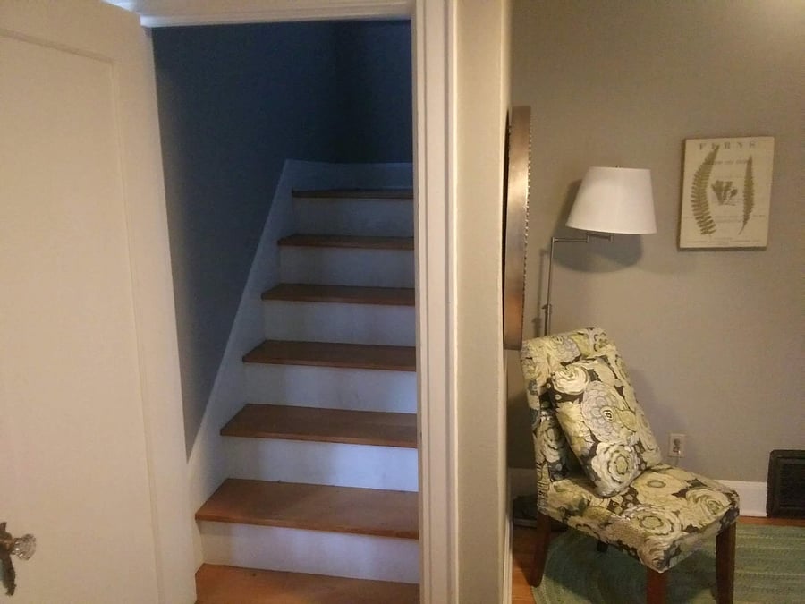 Twin Tudors Inn Northwest Room Stairs to Attic
Loft