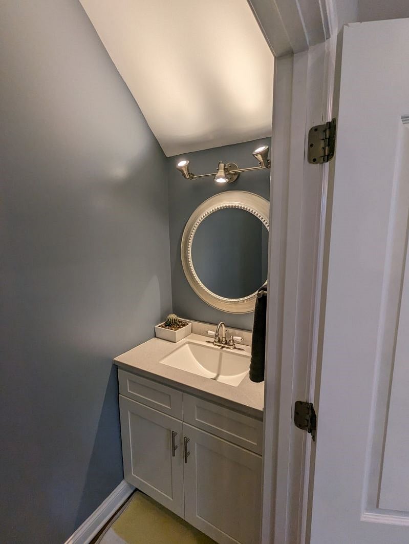 Half bath on the first floor for your guests.