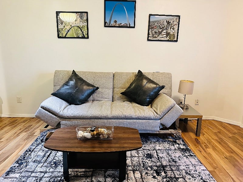 Living room with sleeper sofa 